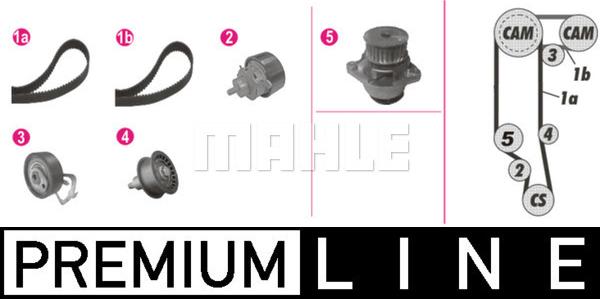 MAHLE CPK 121 000P - Ūdenssūknis + Zobsiksnas komplekts www.autospares.lv