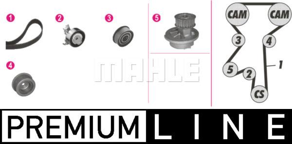 MAHLE CPK 73 000P - Water Pump & Timing Belt Set www.autospares.lv