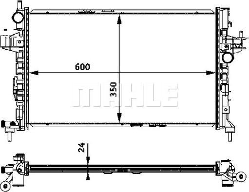 MAHLE CR 422 000S - Radiators, Motora dzesēšanas sistēma www.autospares.lv