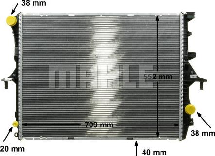 MAHLE CR 569 000P - Radiators, Motora dzesēšanas sistēma www.autospares.lv