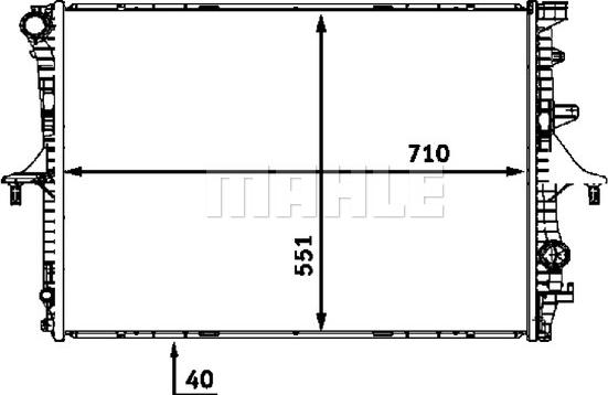 MAHLE CR 569 000P - Radiators, Motora dzesēšanas sistēma www.autospares.lv