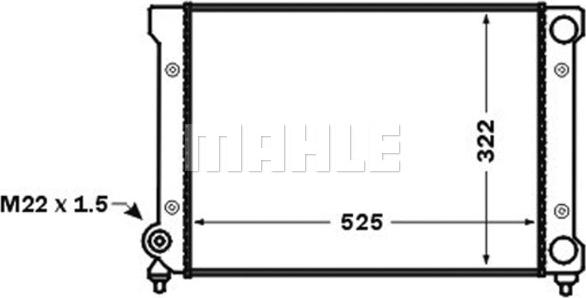 MAHLE CR 1532 000S - Radiators, Motora dzesēšanas sistēma autospares.lv