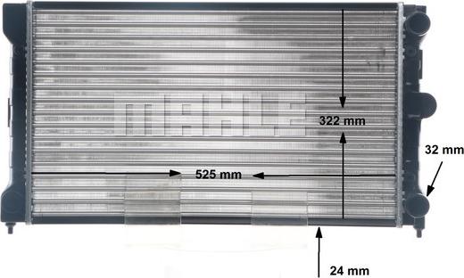 MAHLE CR 1532 000S - Radiators, Motora dzesēšanas sistēma autospares.lv