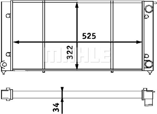 MAHLE CR 340 001S - Radiators, Motora dzesēšanas sistēma autospares.lv