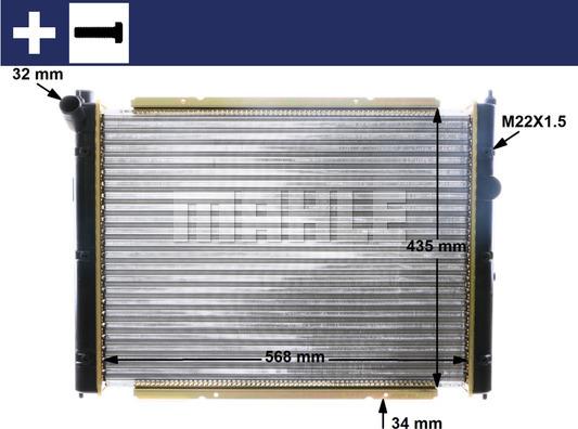 MAHLE CR 361 000S - Radiators, Motora dzesēšanas sistēma www.autospares.lv