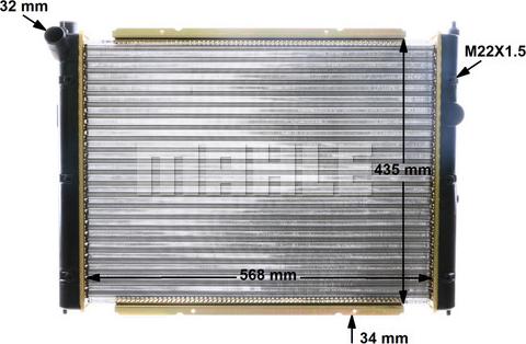 MAHLE CR 361 000S - Radiators, Motora dzesēšanas sistēma www.autospares.lv