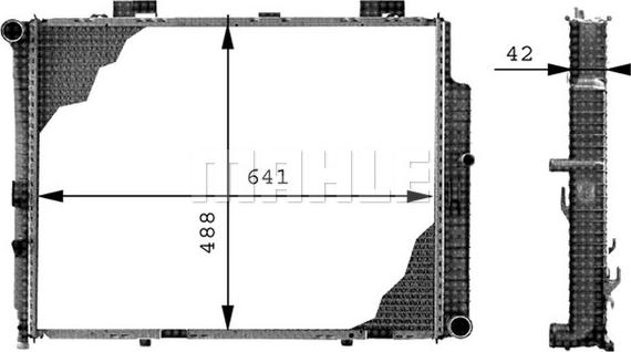 MAHLE CR 309 000P - Radiator, engine cooling www.autospares.lv