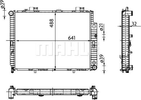 MAHLE CR 309 000S - Radiator, engine cooling www.autospares.lv