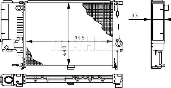 MAHLE CR 239 000S - Radiators, Motora dzesēšanas sistēma www.autospares.lv