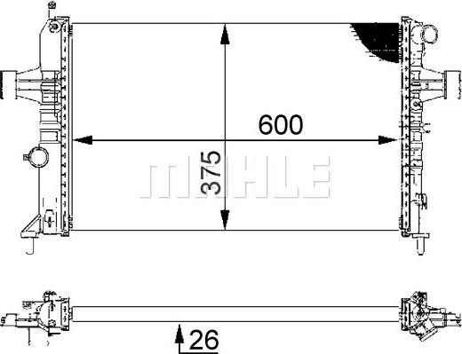 MAHLE CR 227 000S - Radiators, Motora dzesēšanas sistēma www.autospares.lv