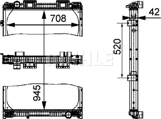 MAHLE CR 707 000P - Radiators, Motora dzesēšanas sistēma www.autospares.lv