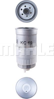 MAHLE KC 69 - Degvielas filtrs www.autospares.lv