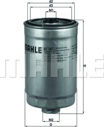 MAHLE KC 18/1 - Fuel filter www.autospares.lv