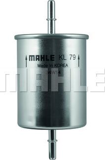 MAHLE KL 79 - Degvielas filtrs www.autospares.lv