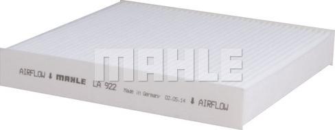 MAHLE LA 922 - Filtrs, Salona telpas gaiss autospares.lv