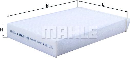 MAHLE LA 449 - Filter, interior air www.autospares.lv