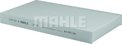 MAHLE LA 56 - Filtrs, Salona telpas gaiss www.autospares.lv