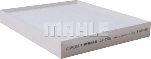 MAHLE LA 1526 - Filtrs, Salona telpas gaiss www.autospares.lv