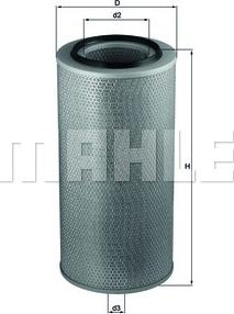 MAHLE LX 271 - Gaisa filtrs www.autospares.lv