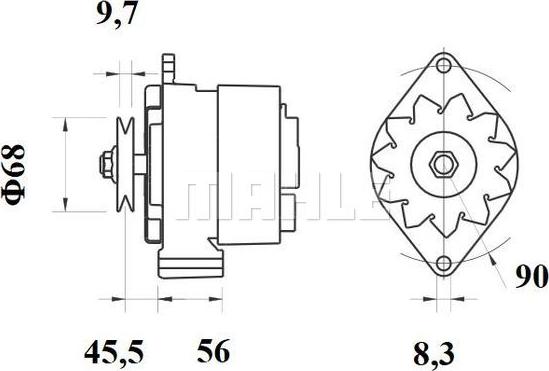 MAHLE MG 461 - Ģenerators autospares.lv