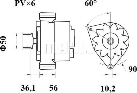 MAHLE MG 430 - Ģenerators autospares.lv