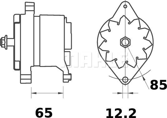 MAHLE MG 516 - Ģenerators www.autospares.lv