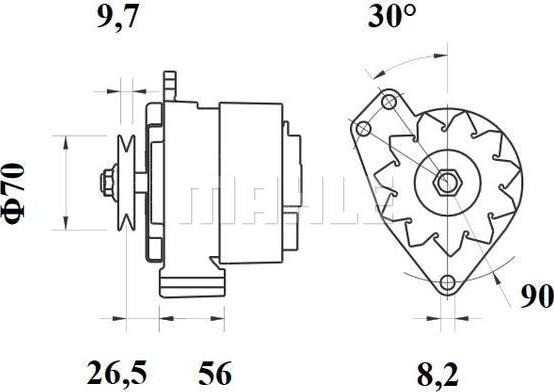 MAHLE MG 513 - Ģenerators autospares.lv