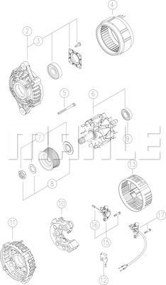 MAHLE MG 52 - Генератор www.autospares.lv