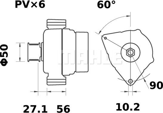 MAHLE MG 570 - Ģenerators www.autospares.lv