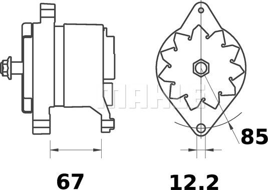 MAHLE MG 288 - Ģenerators www.autospares.lv