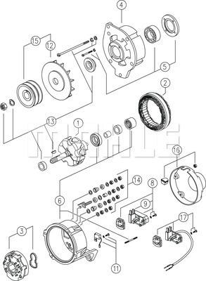 MAHLE MG 323 - Ģenerators autospares.lv