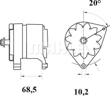 MAHLE MG 880 - Генератор www.autospares.lv