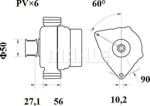 MAHLE MG 398 - Генератор www.autospares.lv