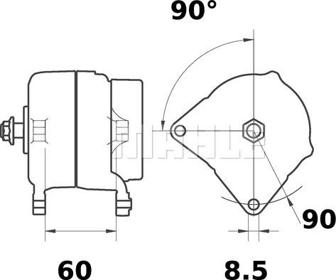 MAHLE MG 364 - Alternator www.autospares.lv