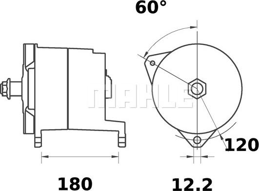 MAHLE MG 323 - Ģenerators autospares.lv