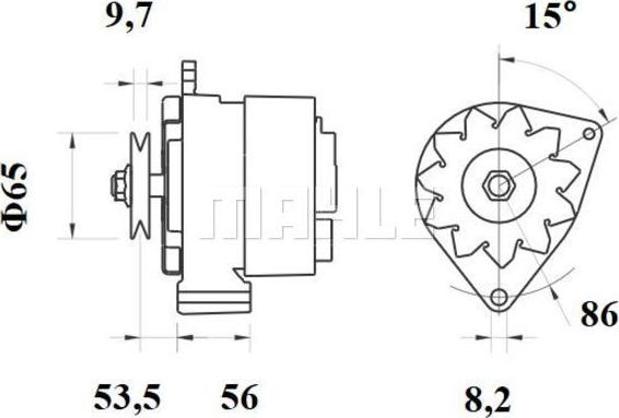 MAHLE MG 375 - Ģenerators autospares.lv