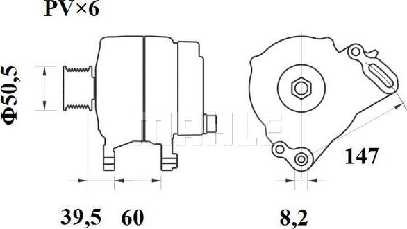 MAHLE MG 261 - Alternator www.autospares.lv