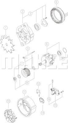 MAHLE MG 209 - Ģenerators autospares.lv