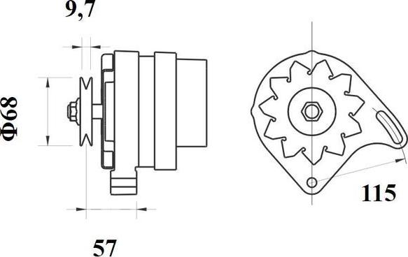 MAHLE MG 205 - Ģenerators autospares.lv