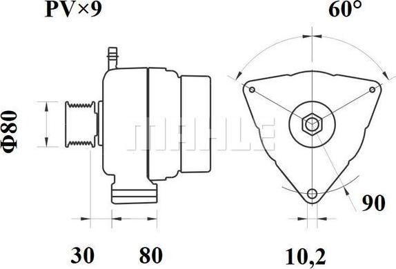 MAHLE MG 792 - Генератор www.autospares.lv