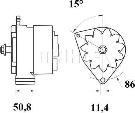 MAHLE MG 77 - Ģenerators autospares.lv