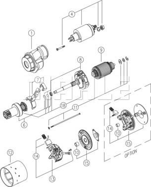 MAHLE MS 48 - Starter www.autospares.lv