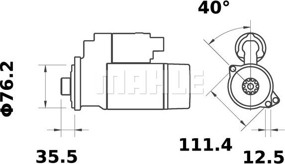 MAHLE MS 48 - Starter www.autospares.lv