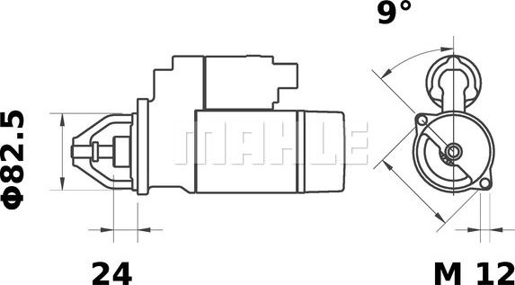 MAHLE MS 10 - Стартер www.autospares.lv