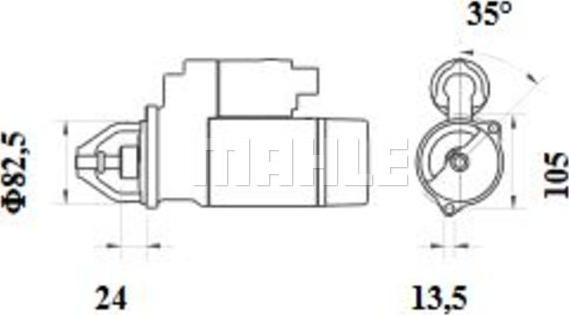 MAHLE MS 812 - Starter www.autospares.lv