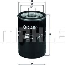 MAHLE OC 460 - Oil Filter www.autospares.lv