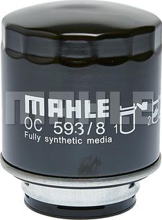 MAHLE OC 593/8 - Eļļas filtrs www.autospares.lv