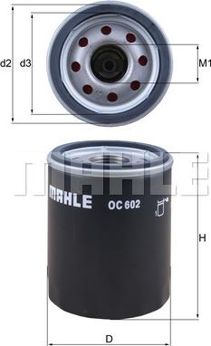 MAHLE OC 602 - Oil Filter www.autospares.lv