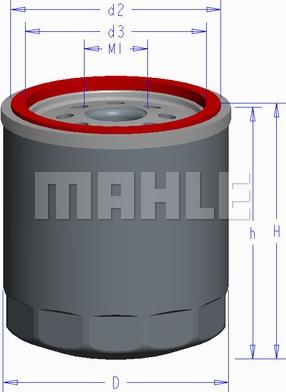 MAHLE OC 611 - Eļļas filtrs autospares.lv