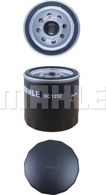 MAHLE OC 1252 - Eļļas filtrs autospares.lv